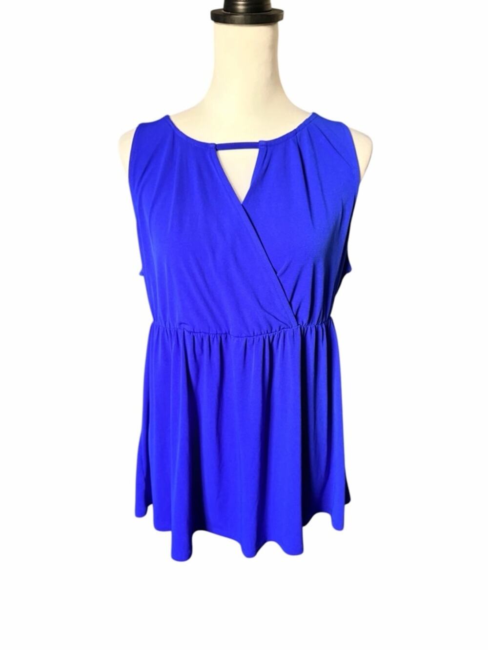 Torrid Sleeveless Peplum Tunic - Royal Blue Size 0